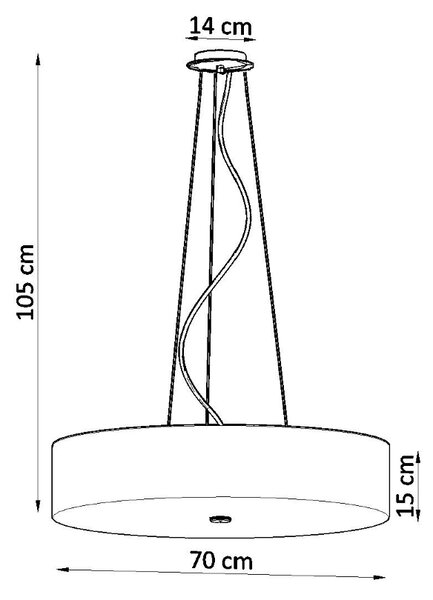 Sollux Lighting Lustr SKALA 70 bílý