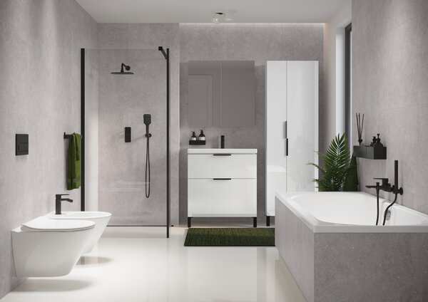 Cersanit City skříňka 59.4x14.1x80 cm se zrcadlem bílá S584-024-DSM