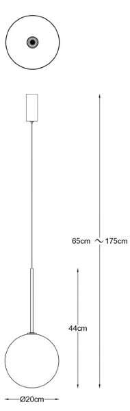 Závěsné svítidlo 1x G4 zlaté Zuma Line MILAN P0606-01B-2GAC
