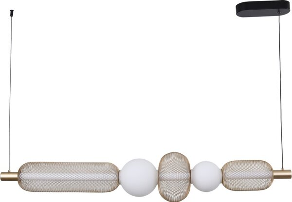 LED závěsné svítidlo 3200 lm 3000-5700K zlaté Zuma Line SAAR MD2596-5B-3BGT