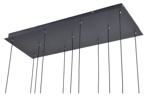 LED závěsné svítidlo 3900 lm 3000K černě zlaté Zuma Line NELSON MD2291-11B-3BGT