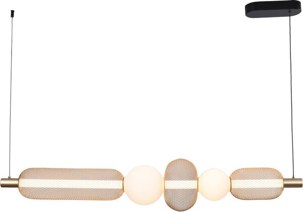 LED závěsné svítidlo 3200 lm 3000-5700K zlaté Zuma Line SAAR MD2596-5B-3BGT