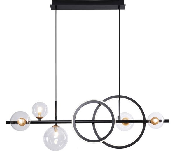 Závěsné svítidlo 5x G9 + LED 2300 lm černé Zuma Line TAREMI MD2448-7B-3BGD