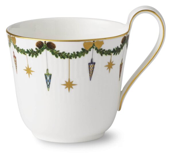 Vánoční porcelánový hrnek Star Fluted Christmas 330 ml