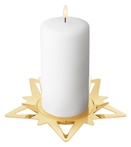 Pozlacený svícen Classic Pillar Star