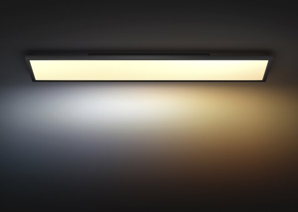 Philips - LED Stmív. stropní svítidlo Hue AURELLE LED/39W/230V 120x30 cm černá