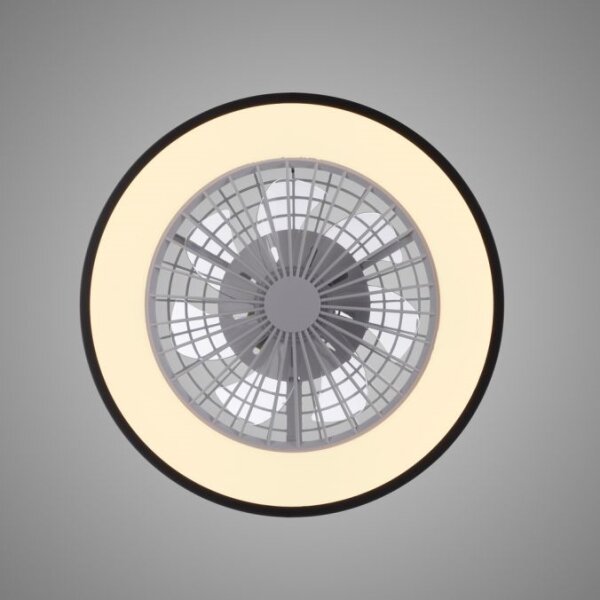 JUST LIGHT. 14447-18 - LED RGBW Stm stropní ventilátor LENO LED/44W/230V + DO