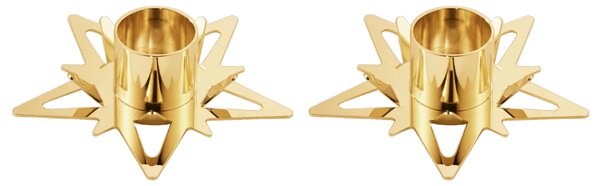 Pozlacený svícen Taper – set 2 ks