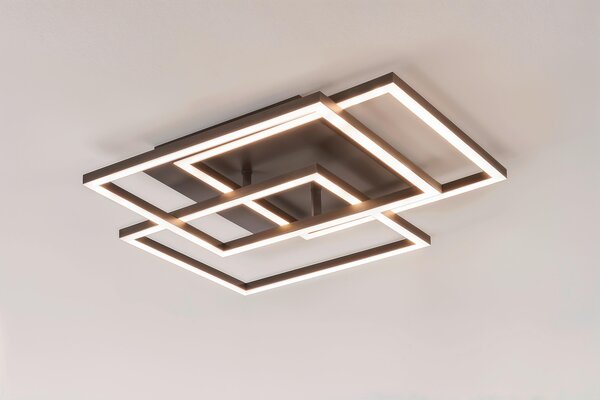 STROPNÍ LED SVÍTIDLO, 41,3/38,5/9,3 cm Novel - Stropní svítidla