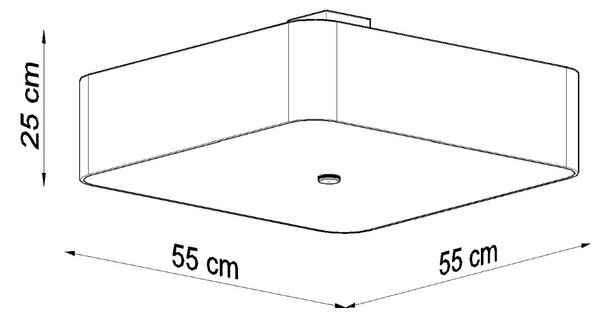 Sollux Lighting Stropní svítidlo LOKKO 55 bílé