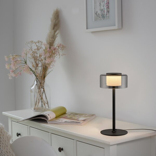 STOLNÍ LED LAMPA, posuvný stmívač, 15/15/33 cm - Stolní lampy