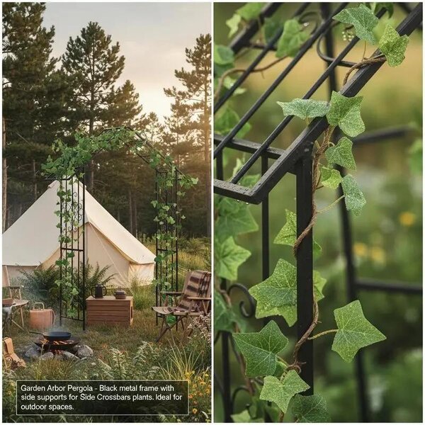 Střešní pergola do zahrady s bočními příčnými trámy