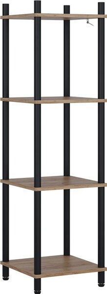 Rohová police Vicco Bivio Zlatý dub power/antracit 30 x 102.5 cm 4 police, Model 57481