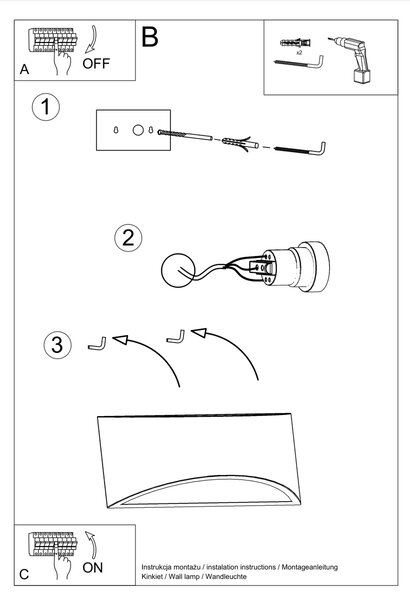 Sollux Lighting Nástěnné svítidlo keramické VIXEN