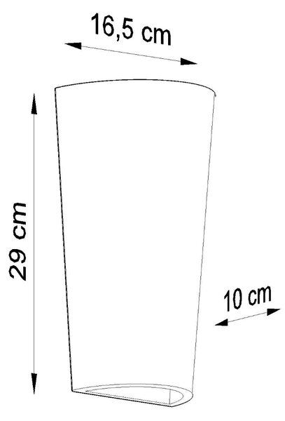 Sollux Lighting Nástěnné svítidlo keramické LANA