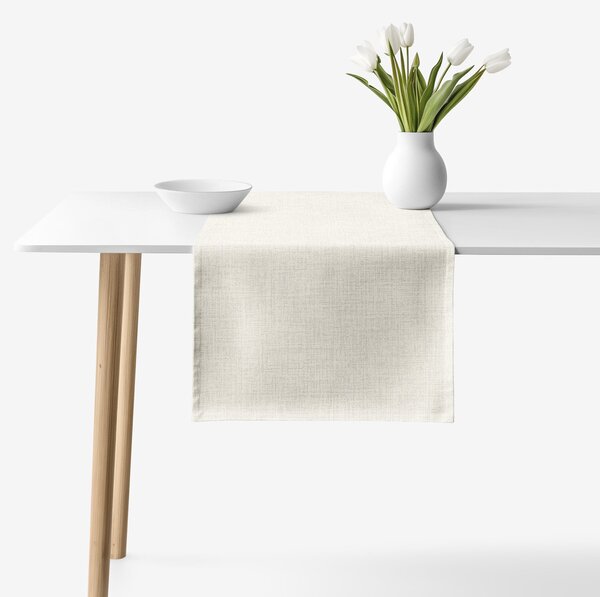 Goldea běhoun na stůl 100% bavlněné plátno - přírodní režný 20x120 cm