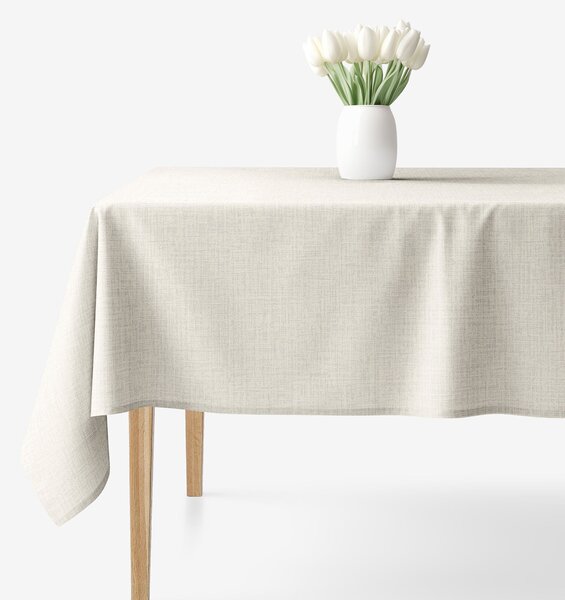 Goldea hranatý ubrus 100% bavlněné plátno - přírodní režný 140 x 220 cm