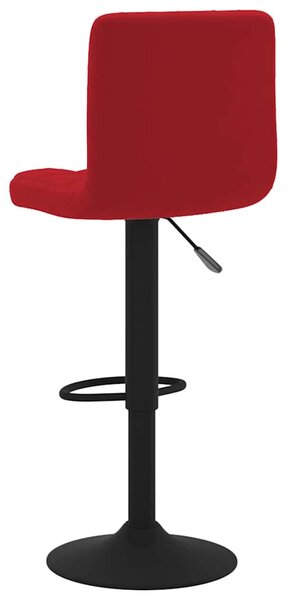 Barové židle 2 ks vínové samet 334311