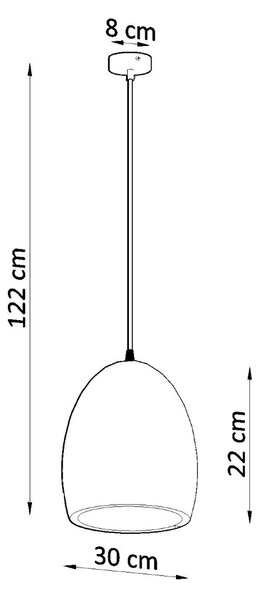 Sollux Lighting Keramická závěsná lampa FLAWIUSZ