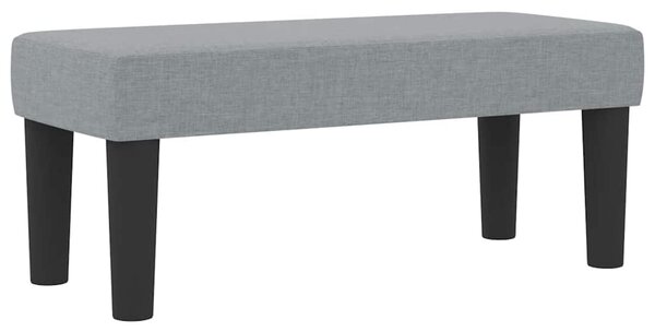 Postel s boxspringem s čelo Světle šedá 80 x 200 cm textil 3344100