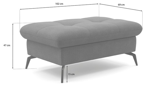 TABURET, textil, 102/47/69 cm Sit & More - Taburety, Online Only