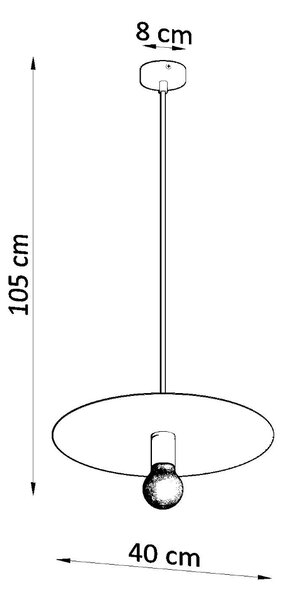 Sollux Lighting Závěsné svítidlo FLAVIO bílé