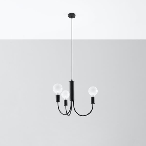 Sollux Lighting Lustr PICCOLO 3 černý