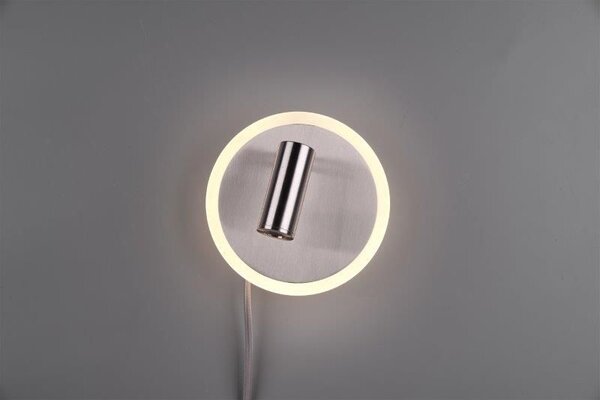 TRIO 229210207 Jordan Nástěnné svítidlo 150mm LED 1X5W / 550Lm 3000K Matný nerez