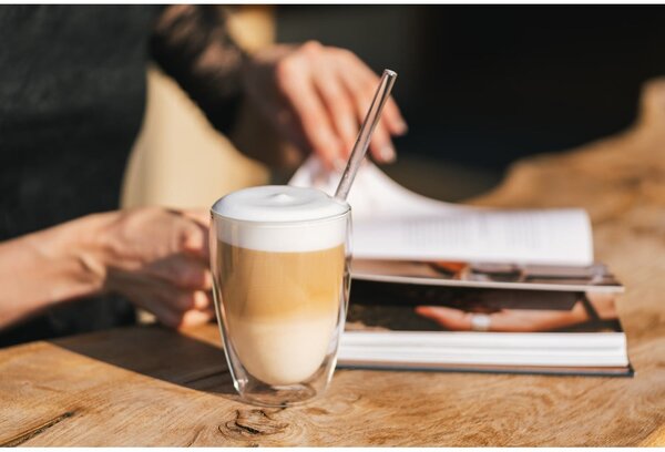 Dvoustěnné/na latte skleněné hrnky v sadě 6 ks 350 ml – Vialli Design