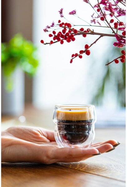Skleněné šálky v sadě 2 ks na espresso/dvoustěnné 70 ml Sferico – Vialli Design
