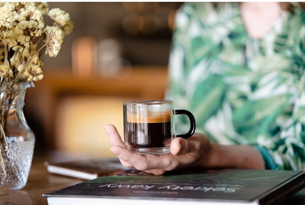 Skleněné hrnky na espresso v sadě 2 ks 80 ml Carbon – Vialli Design
