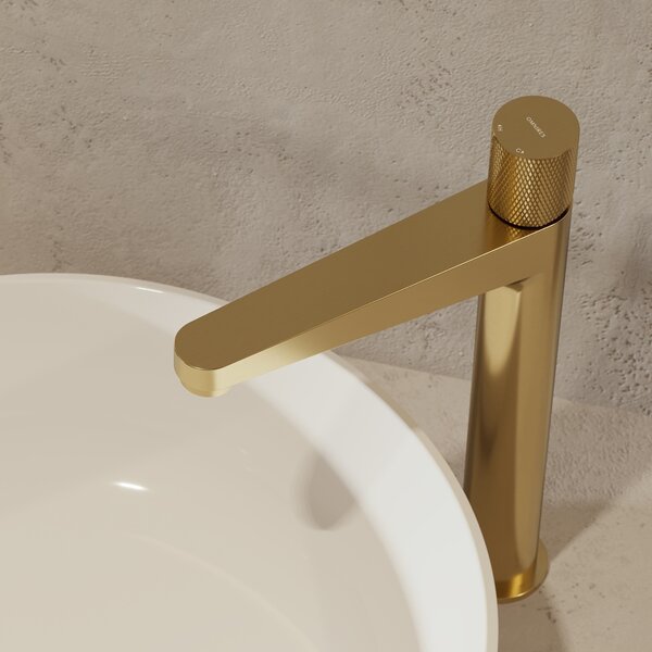 Omnires Contour umyvadlová baterie stojící zlatá CT8012GLB