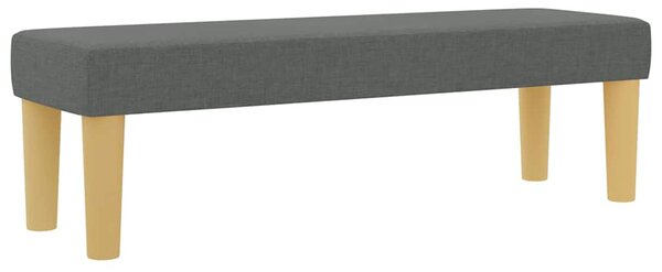 Postel s boxspringem s čelo Tmavě šedá 200 x 200 cm textil 3344402