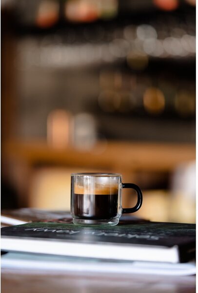 Skleněné hrnky na espresso v sadě 2 ks 80 ml Carbon – Vialli Design