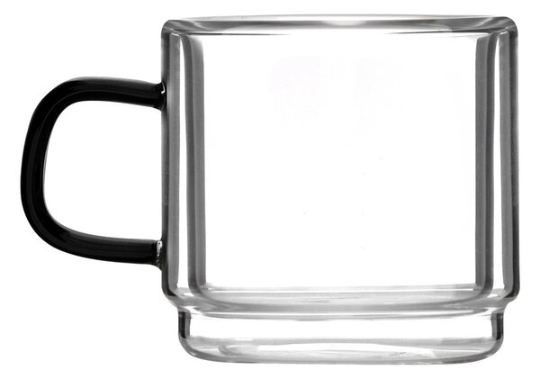 Skleněné hrnky na espresso v sadě 2 ks 80 ml Carbon – Vialli Design