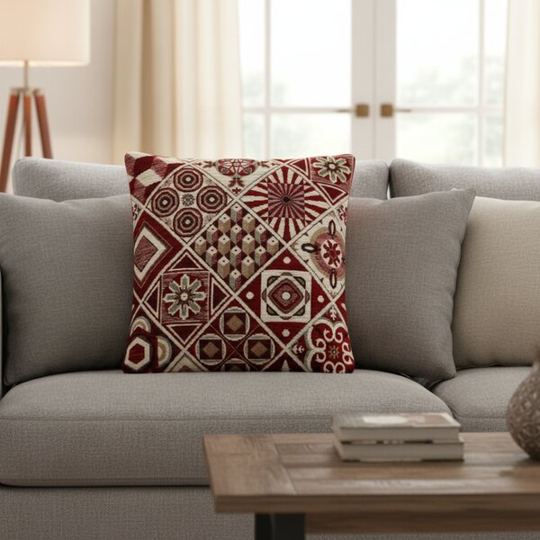 Gobelínový povlak na polštář bordový Chenille IT114 Barva Bordó Rozměry 42x42 cm