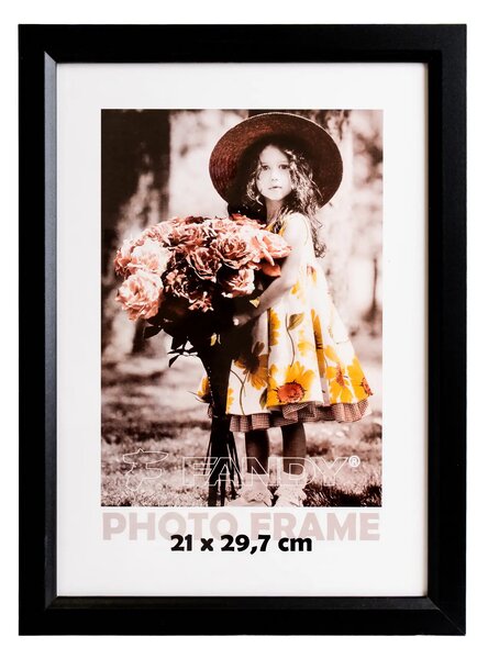 FANDY Dřevěný fotorámeček Bevel 21x29,7 5 černý