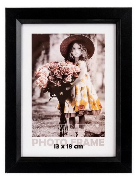 FANDY Dřevěný fotorámeček Bevel 13x18 5 černý