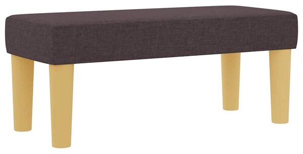 Postel s boxspringem s čelo Tmavě hnědá 190 x 90 cm textil 3344341