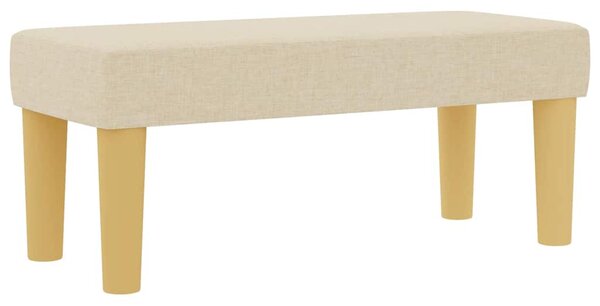 Postel s boxspringem s polštářem Krémová 190 x 90 cm textil 3344343