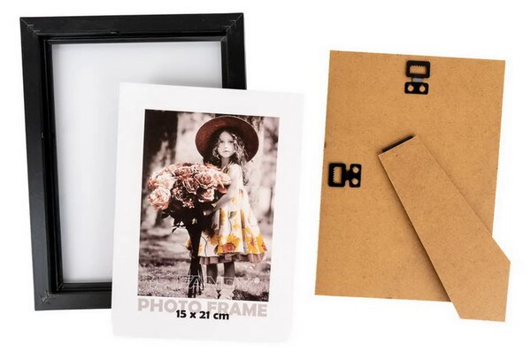 FANDY Dřevěný fotorámeček Bevel 15x21 5 černý