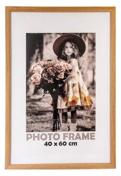 FANDY Dřevěný fotorámeček Bevel 40x60 2 hnědý