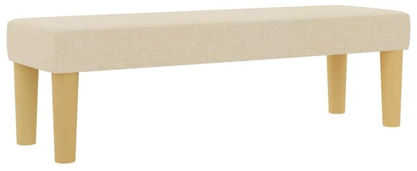 Postel s boxspringem s čelo Krémová 200 x 120 cm textil 3344294