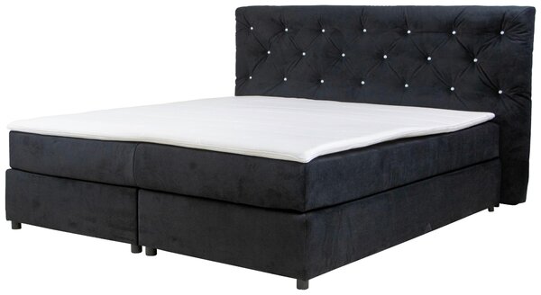 POSTEL BOXSPRING, 140/200 cm, černá MID.YOU - Jednolůžkové postele, Online Only