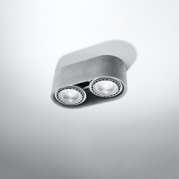 Sollux Lighting Stropní svítidlo BASIC 2 beton