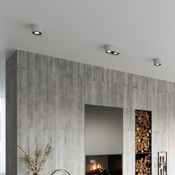 Sollux Lighting Stropní svítidlo BASIC 2 beton