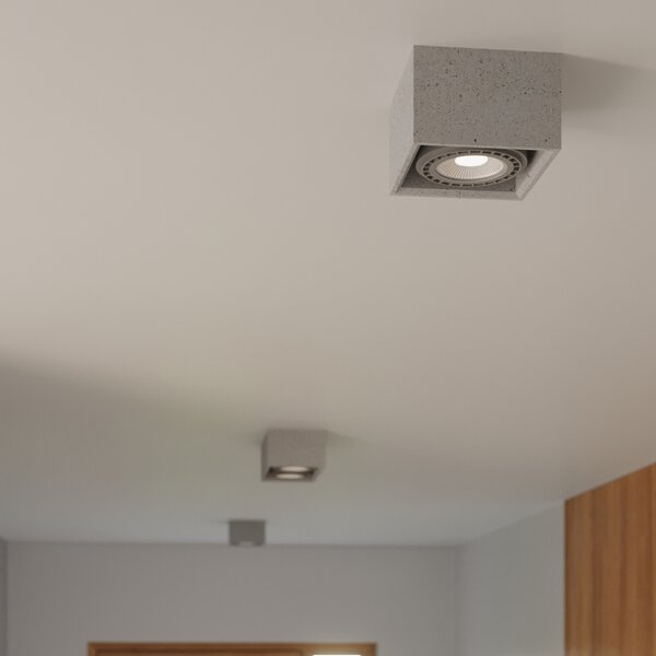 Sollux Lighting Stropní svítidlo QUATRO 1 beton
