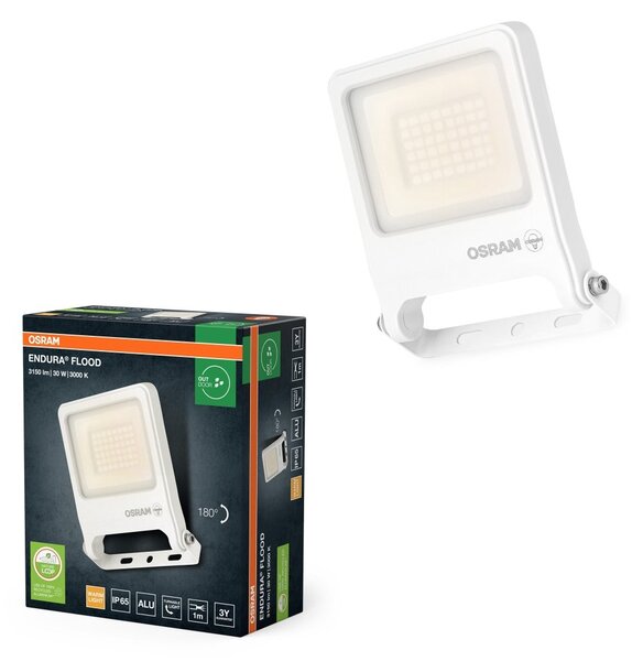 Venkovní nástěnný reflektor ENDURA OSRAM var. 3 30 W, teplá bílá