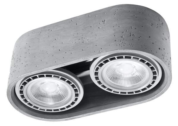 Sollux Lighting Stropní svítidlo BASIC 2 beton