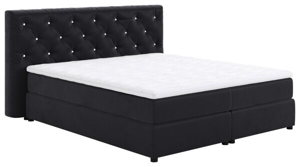 POSTEL BOXSPRING, 140/200 cm, černá MID.YOU - Jednolůžkové postele, Online Only